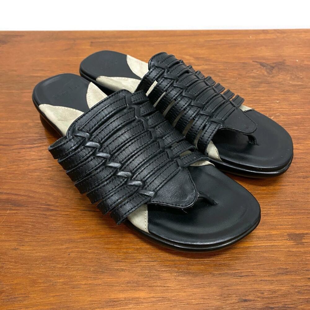 Dansko ‘Topanga’ Strappy Black Leather Sandals